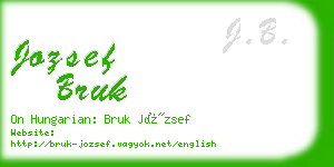 jozsef bruk business card